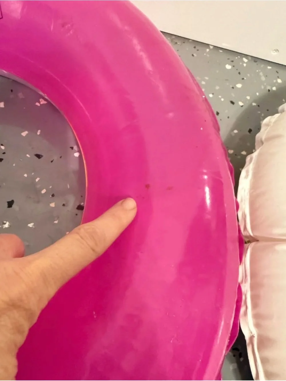 Children's Inflatable Swim Rings - Pink Butterfly & White Floral